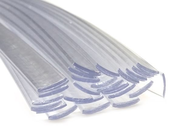 Kunststoffschweißdraht PC 8x1mm Flach Transparent 25 Stäbe | az-reptec
